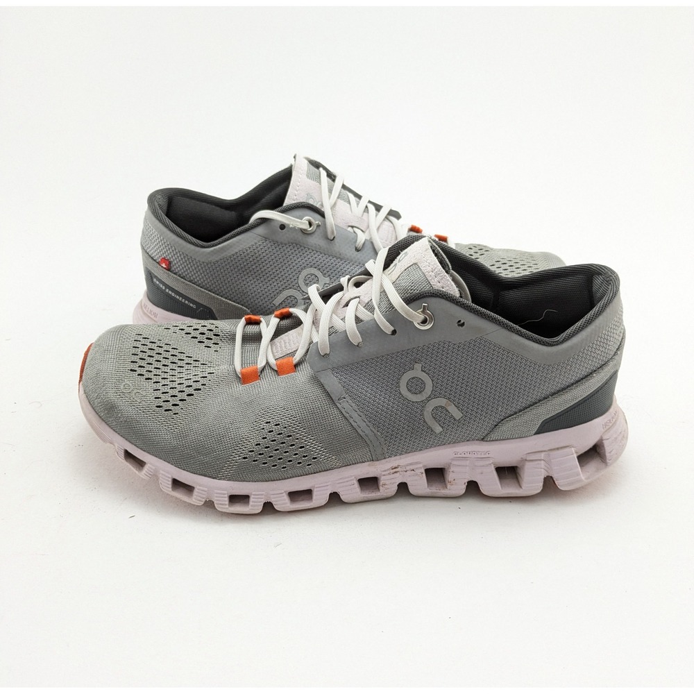 Womens On Cloud X Alloy Gray Lily Pink Road Running Shoes 40.99041 Size 9